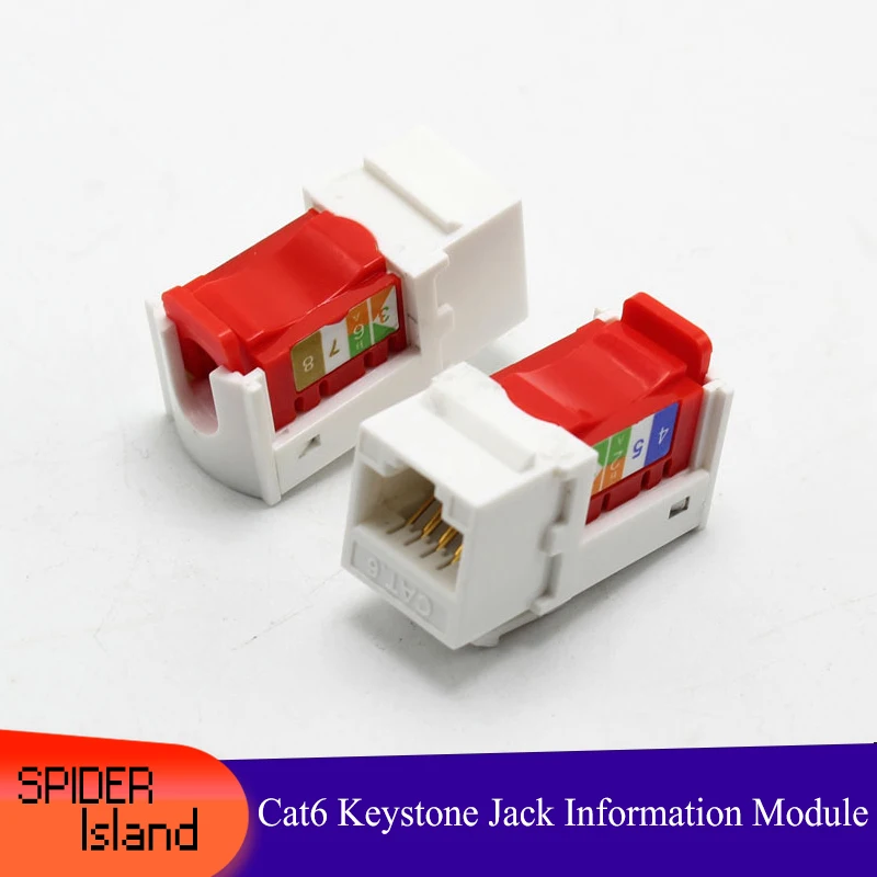 Новый модуль адаптера Amp cat 6 CAT6 Keystone Jack информационная сеть Rj45|Компьютерные