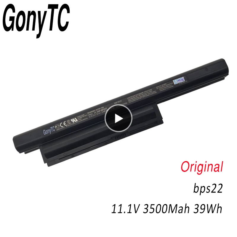 VGP BPS22 11 1 V 3500 мА/ч 39wh BPS22A оригинальный Батарея для Sony VPC E1Z1 EA12EA/BI EA15FA/B EA16E Прямая