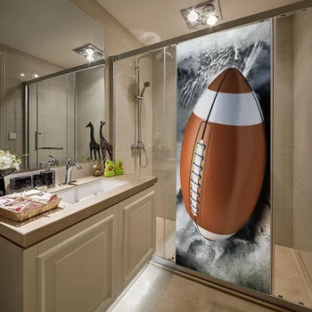 

3D creative football door stickers wall stickers self-adhesive waterproof removable