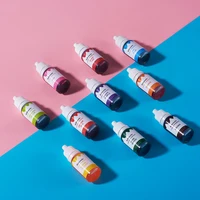 Dyes Soap Making Coloring Set Liquid Pigment Kit Safe Colorants for DIY Lip Gloss Candle Soap Making Water Oil Dual Use 2