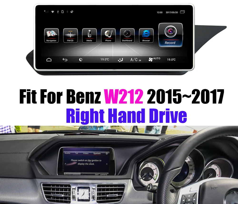 Flash Deal Liislee Android 7.1 For Benz W212 2015~2017 RHD Right Hand Drive RHD Stereo Carplay Screen Wifi Map GPS Navigation Media System 7