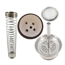 Серебро из нержавеющей стали для кальяна металлический экран наргиле шланг пружина для кальян наргиле древесный уголь полка Натуральная глина кальян чаша