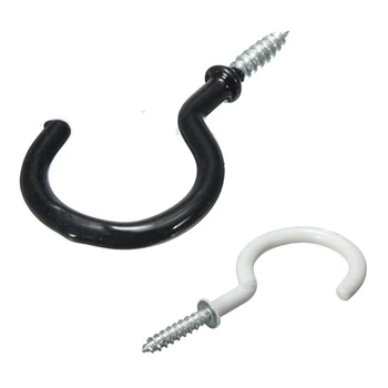 

2.7" Cup Mug Hooks Shouldered stainless steel Screw-in plastic coated Hanging