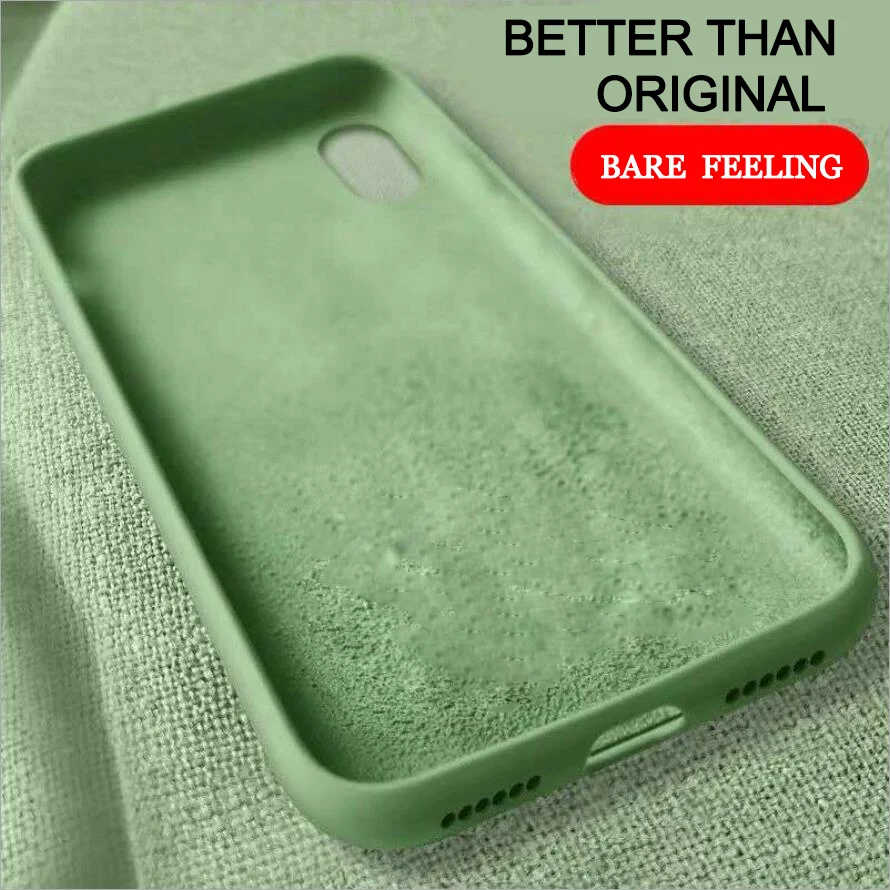 

Luxury Original Liquid Silicone Case For iPhone XS Max XR X 10 6 S 6S iPhone 7 8 Plus 6SPlus 7Plus 8Plus Phone Soft Back Cover