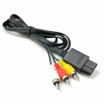 

RCA AV TV Audio Video Stereo Cable Cord for N64 SNES Gamecube 6FT for Nintendo 64 Exquisitely Designed Durable ONLENY