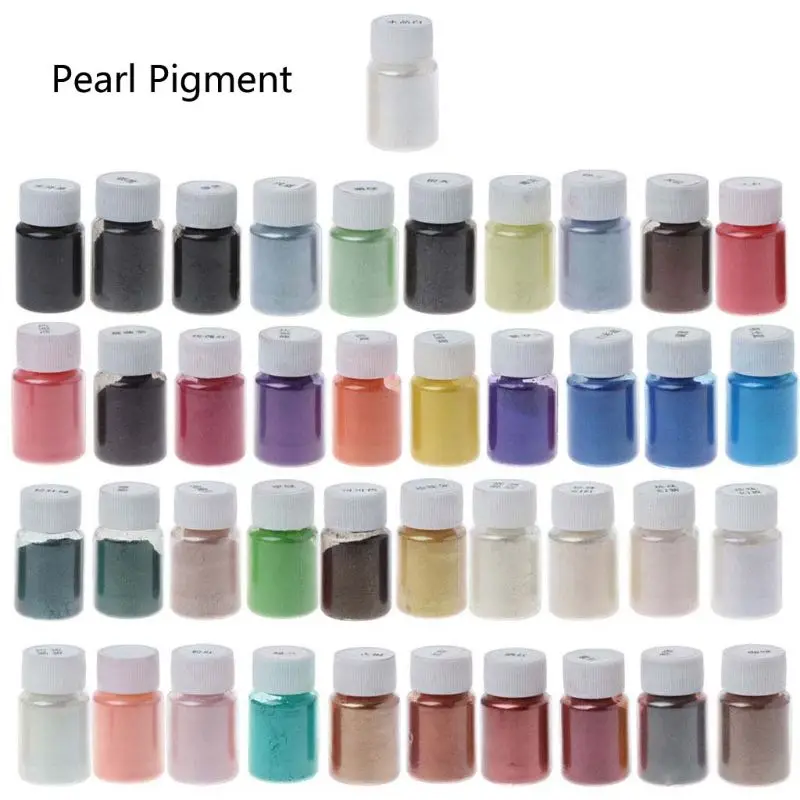 

41Color Pearlescent Mica Powder Epoxy Resin Dye Pearl Pigment Jewelry Making 10g