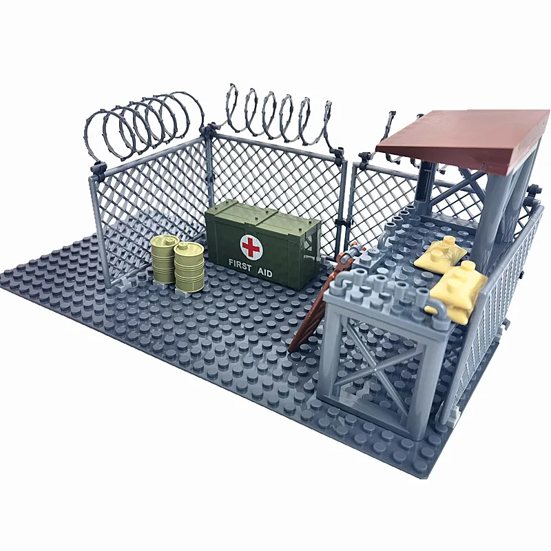 New Military Weapons Base WW2 Blocks Toys for Boys Birthday Gift Compatible Army Technical Building Bricks MOC Construction Toy