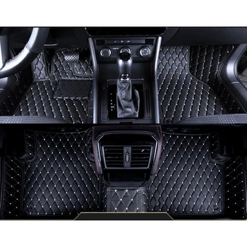 

leather car floor mat for skoda fabia 2007-2020 2008 2009 2010 2011 2012 2013 2014 2015 2016 2017 2018 2019 rug carpet