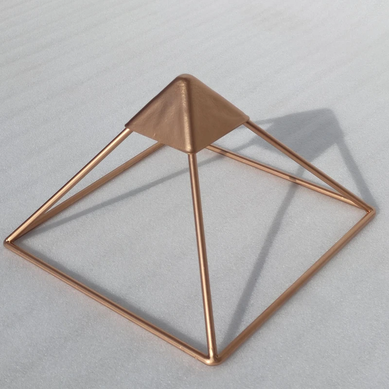 8.6inch Copper pyramid Giza Meditation Pyramid Bracket, Cosmic Energy Receiver Pyramid