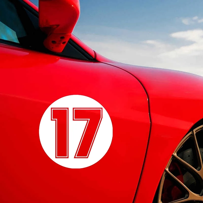 CK2730 # varie dimensioni Racing number 91 adesivo per auto divertente decalcomania in vinile adesivi per auto bianchi/neri su paraurti porta lunotto posteriore  34
