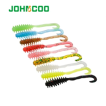 

JOHNCOO Floating Fishing Lure TPE Soft Bait 24pcs 50mm 0.4g Trout Jig Soft Lure Rock Lure Wobblers Swimbait