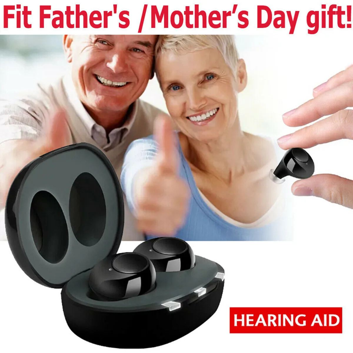 

Mini Rechargeable Hearing Aid Digital Adjustable Tone for The Elderly Hearing Loss Sound Amplifier Voice Enhancer Hearing Aids