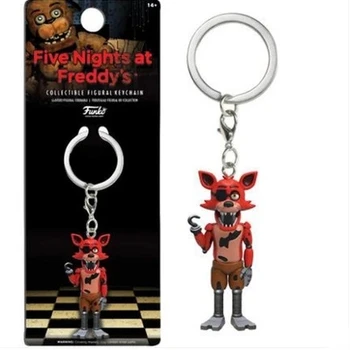 

1pc Random Five Nights at Freddys keychain Action Figures Anime PVC FNAF Freddy keychain Ring Figure Toys For Children