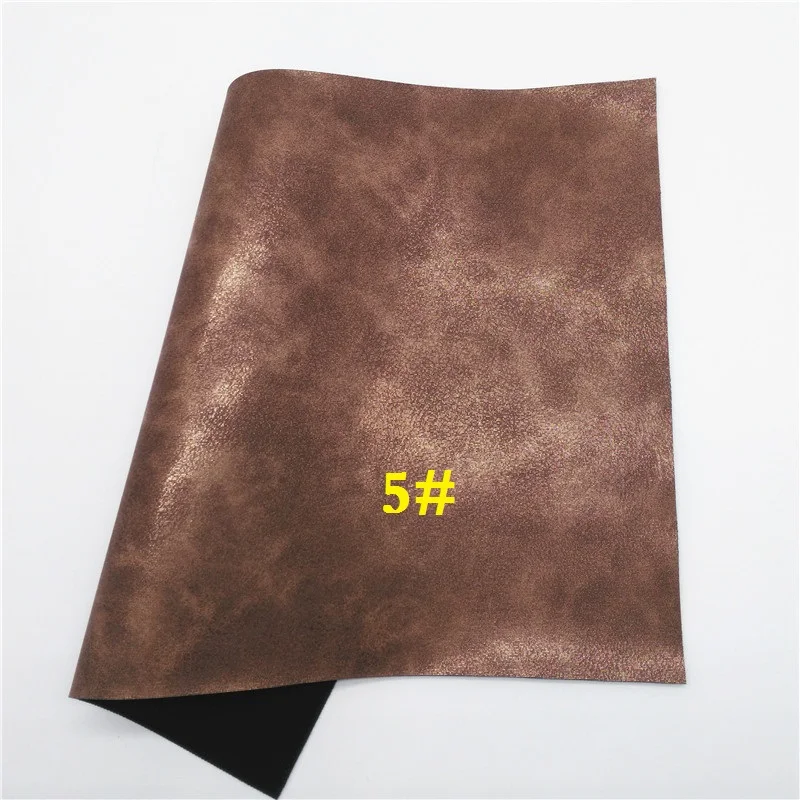 Glitterwishcome 21X29 см A4 размер винил для бантов восковая синтетическая кожа, два тона искусственная кожа листы для бантов, GM711A - Цвет: 5
