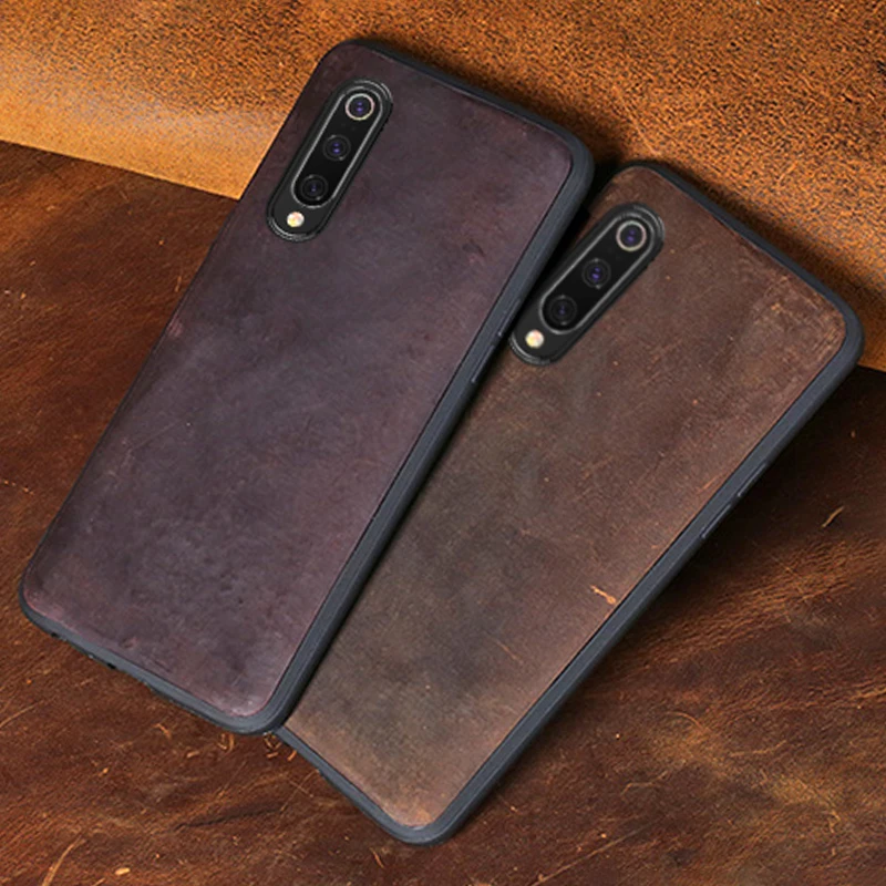 Чехол для Xiaomi mi 8 9 9se 9T A1 A2 A3 Lite из воловьей кожи для Max 3 mi x 2s 3 Red mi 6 7 7a Red mi Note 5 6 7 Pro Crazy Horse