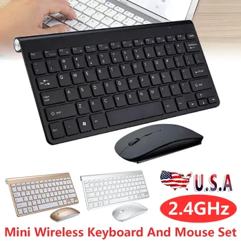 

For Notebook Laptop Mac PC Computer 1 Set 2.4G Wireless Keyboard and Mouse Portable Mini Keyboard Mouse Combo Set Pohiks