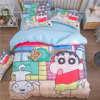 

Cartoon Cat Dog Rabbit Panda Bedding Set Twin Queen King Size Polyester Printed Duvet Cover Pillowcase Cotton Bed Sheets