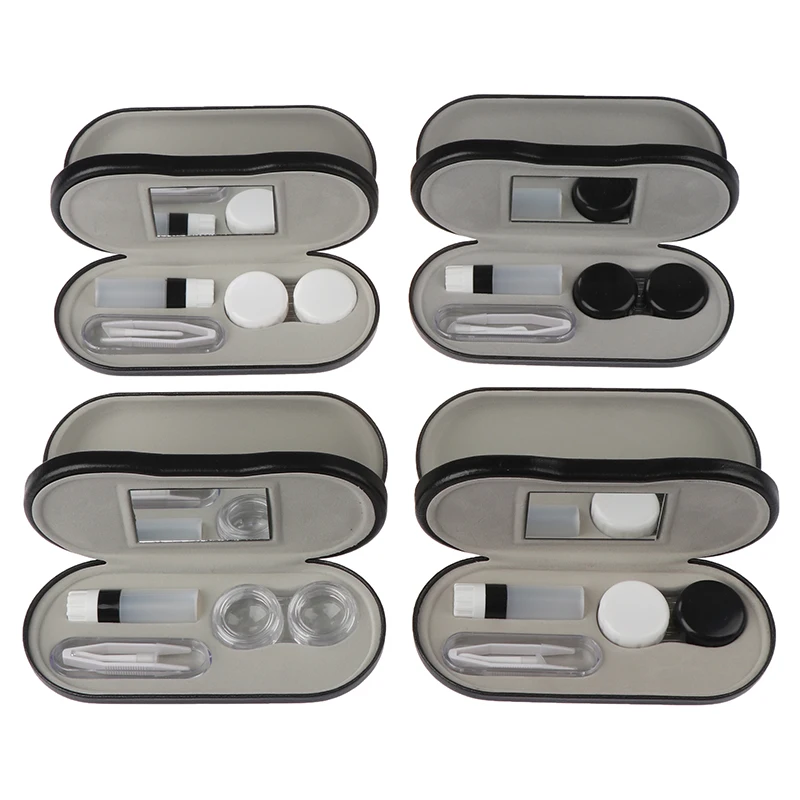 

Creative Dual Use Glasses Case Handmade Double Layer Box Multi-purpose Contact Lens Boxes For Men Women Unisex
