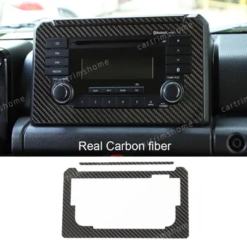 

Real Carbon fiber GPS Navigation CD Screen Cover 2pcs Fit For Suzuki Jimny 2019+