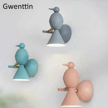 

Nordic Bird Wall Lamps Modern Led Wall Sconce for Children's Room Bedroom Bedside Lamp Lighting Fixtures Home Decor Luminaire