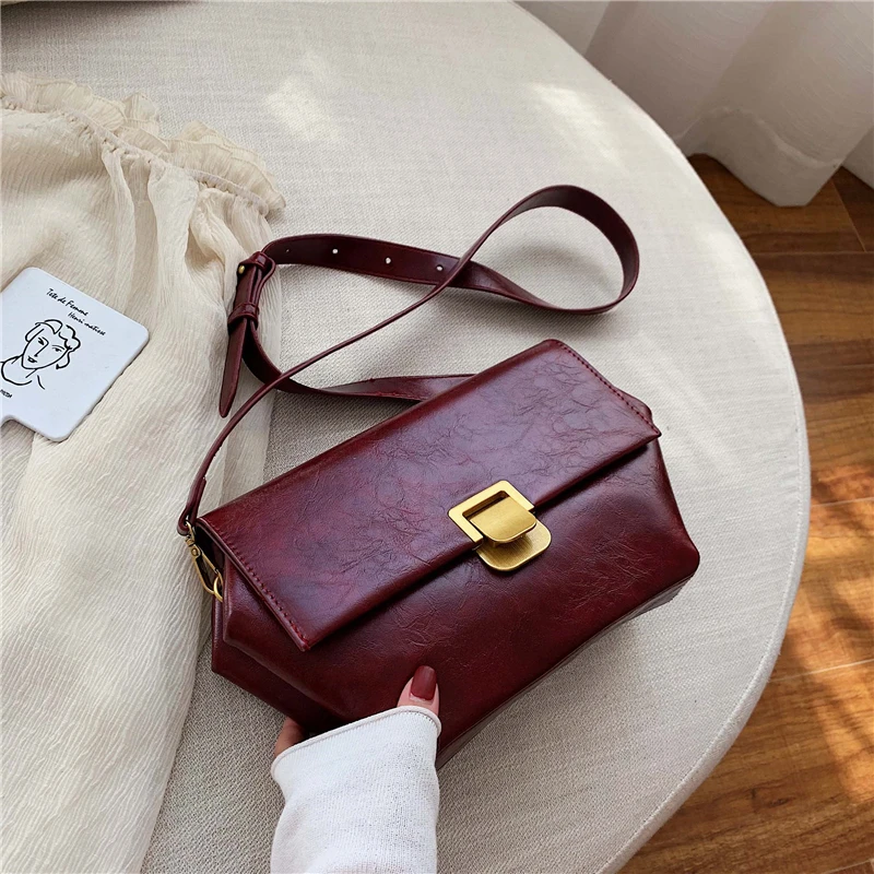 Female Bag Popular New Wave Korean Version of The Simple Retro loui vuiton Fashion Small Square Bag Women Hand Bags
