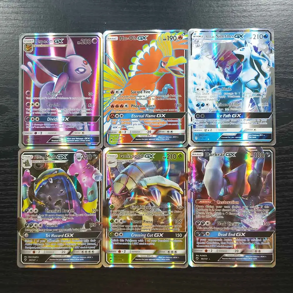 Флеш-карты TAKARA TOMY Pokemon, 120 шт., 109 GX 11, коллекция тренеров, битва, сияющая карточная игра, детские игрушки, подарки
