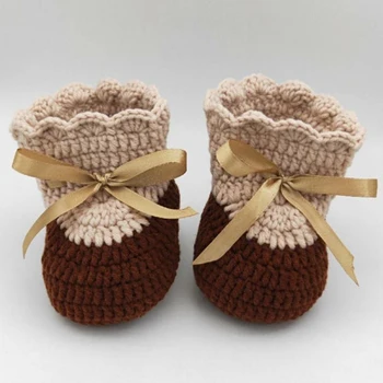 

QYFLYXUE Ribbon bow high top garden shoes spring and autumn style