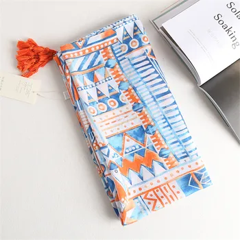 

Chinese quality Silk New style Spring and Autumn Women fashion scarf ladies Beach silk Headscarf beautiful Classic print Shawl