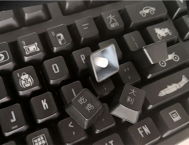 PUBG колпачки для механической клавиатуры MX переключатели BattleGround Keycaps Double Shot ANSI Раскладка
