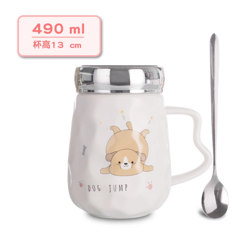 Style J Кофейная чашка tazas de ceramica creativas красивая кружка прекрасные чашки и кружки caneca criativa pig с крышкой мультфильм подарок на день Святого Валентина - Цвет: Style J