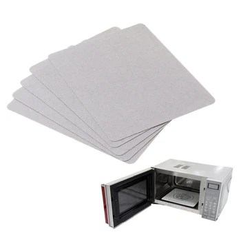 

5Pcs Microwave Oven Mica Plate Sheet Thick Replacement Part 107x64mm For Midea