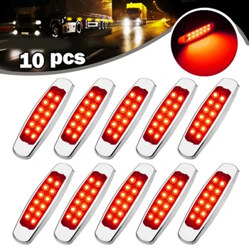

Red Marker Lights Side Trailer For Peterbilt 10Pcs Useful High quality