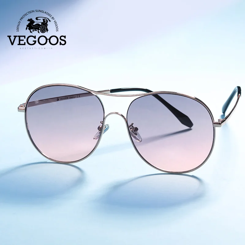 Солнцезащитные очки VEGOOS женские негабаритные HD с нейлоновыми линзами в оправе