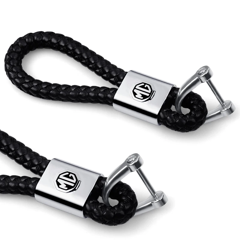 Car Styling Fashion Metal Intrecciato Corda Portachiavi Portachiavi Anelli Per Mg 3 5 6 7 Morris Gs Gt Mg350 Mg3Sw Zs Garage Accessori