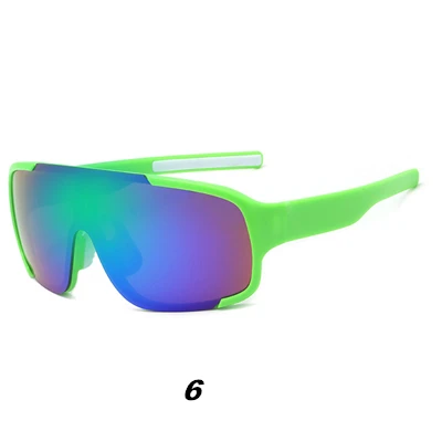 UV400 Мужские и женские велосипедные очки MTB дорожный велосипед солнцезащитные очки для верховой езды гоночные очки для рыбалки очки для велосипедов 8 цветов - Цвет: 6