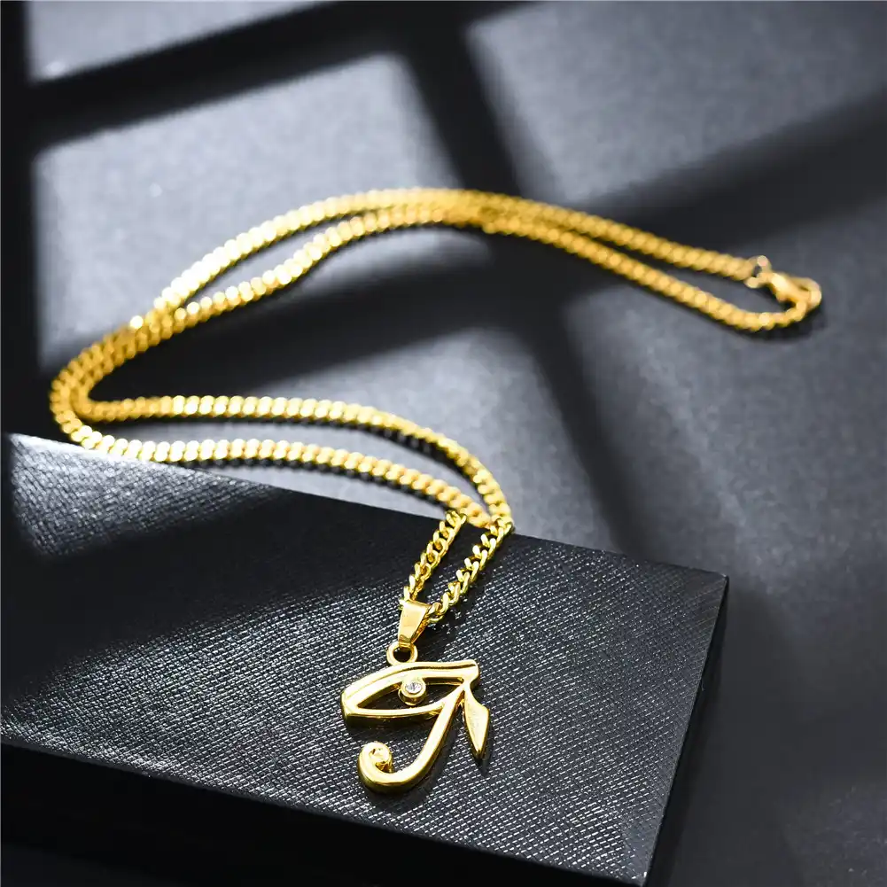misir goz horus kolye kolye kadinlar icin muska kartal firavun koruyucu aziz horus gozu kolye unisex taki