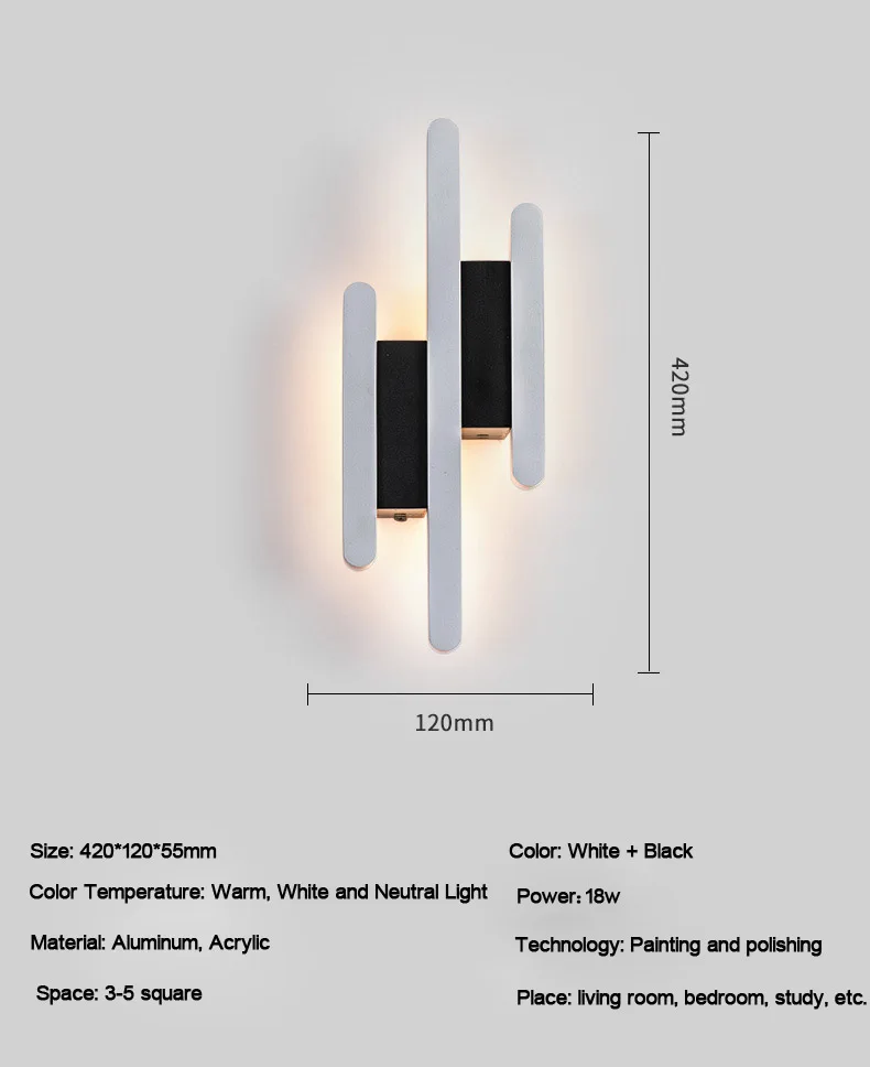 Современный светодиодный настенный светильник для гостиной, спальни, прикроватной тумбочке, скандинавские украшения, дизайнерский коридор, отель, настенные светильники