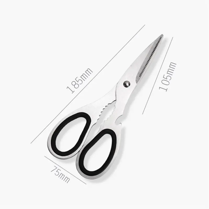 Upspirit 6в1 ножницы для резки пищевых продуктов из нержавеющей стали для мяса, курицы, ножницы для склеивания фруктов, нож для овощей, открывалка для бутылок, кухонные ножи