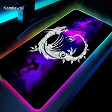 Large 900x400 RGB MSI Mouse Pad Gamer Anti-slip Gaming Accessories Mousepad Keyboard Laptop Computer Mice Mouse Desk Play Mat