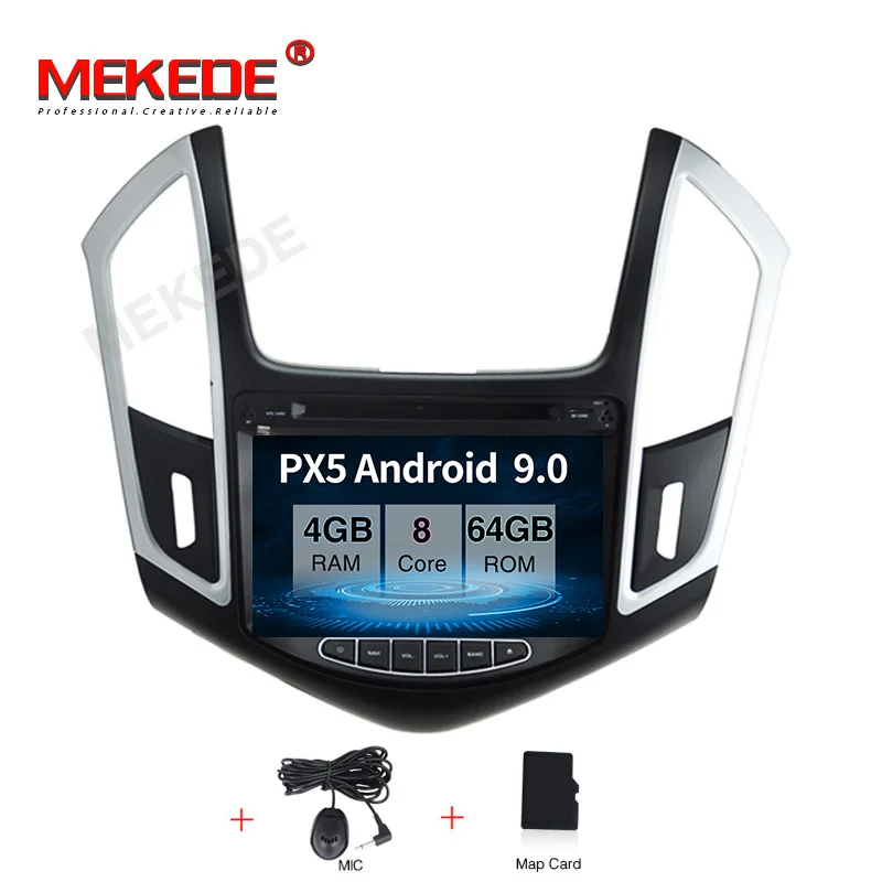 MEKEDE Android 9,0 px30 Автомобильный мультимедийный плеер для 2013 Chevrolet Cruze gps Navi 2din Автомагнитола с сенсорным экраном головное устройство - Цвет: 64G car dvd