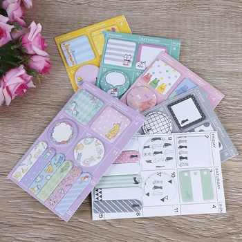 

Cute Kawaii Mini Panda Memo Pad Paper Stickers Scrapbooking Cartoon Cat Note For Kids Students Gift Stationery School