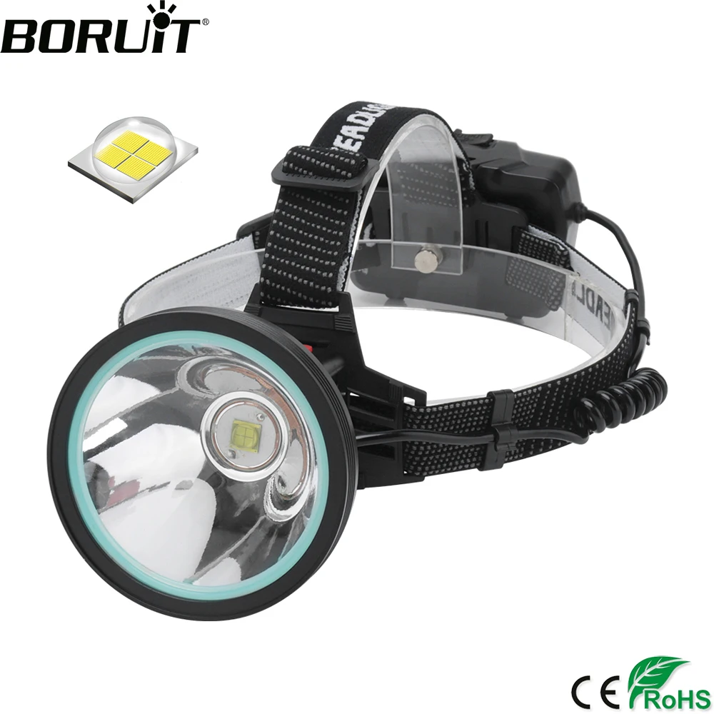 BORUiT KC09 XHP90.2 LED Headlamp 3-Mode Motion Sensor Headlight Power Bank USB Rechargeable 18650 Head Torch for Hunting Camping