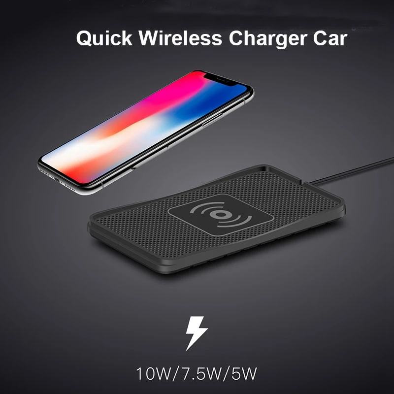 C3 автомобильное QI Беспроводное зарядное устройство Pad для iPhone 11 XS MAX samsung S10 5G Plus Быстрое беспроводное зарядное устройство автомобиль 10 Вт 7,5 Вт