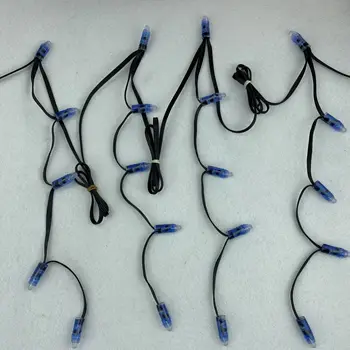 

60 pixel stake nodes (Peace family),DC12V 12mm WS2811,6 pixel per cluster,10 clusters,3 foot spacing,all black wire;xConnect