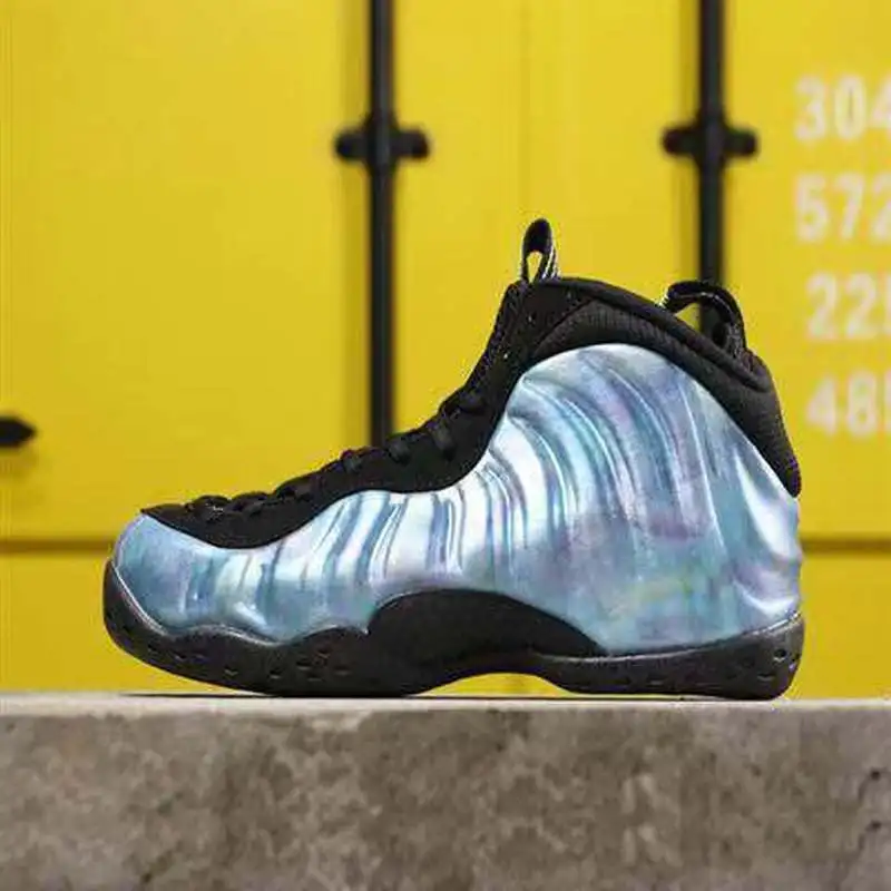 Foamposite/Новинка; спортивные кроссовки в стиле ретро; Цвет зеленый, желтый; оранжевая, Белая обувь; брендовая мужская баскетбольная обувь; большой размер 11