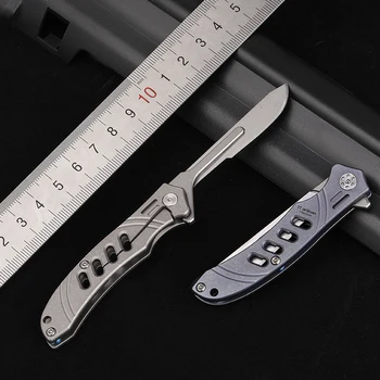 

Titanium Mini Portable Folding Knife Fruit Peeling Knife edc Pocket Knife Outdoor Camp Survival Tool Multi Purpose Hunting knife