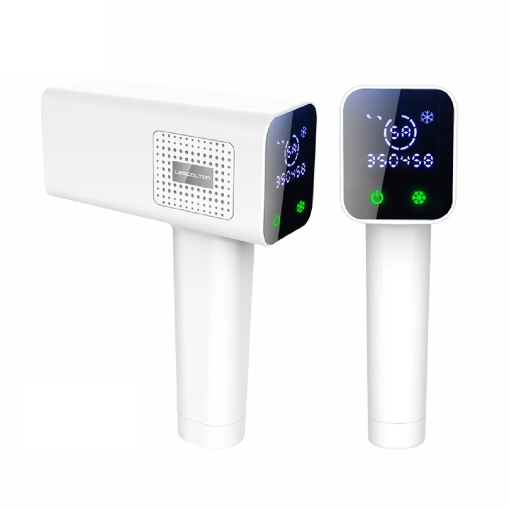 

Lescolton ICE cold IPL hair removal machine T012C house use LCD digital display whole body laser hair remover