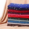 Women Muslim Plain Bubble Pearl Chiffon Scarf Hijab Hot Sale Diamond Rhinestone Shawls Headband Foulard Femme hijabs Scarves New 5