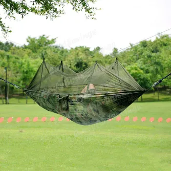

Mosquito Net Camping Hammock Canopy 210T Nylon Hammocks Lightweight Portable Awning Rain Fly Tarp Swing Parachute Fabric Hammock
