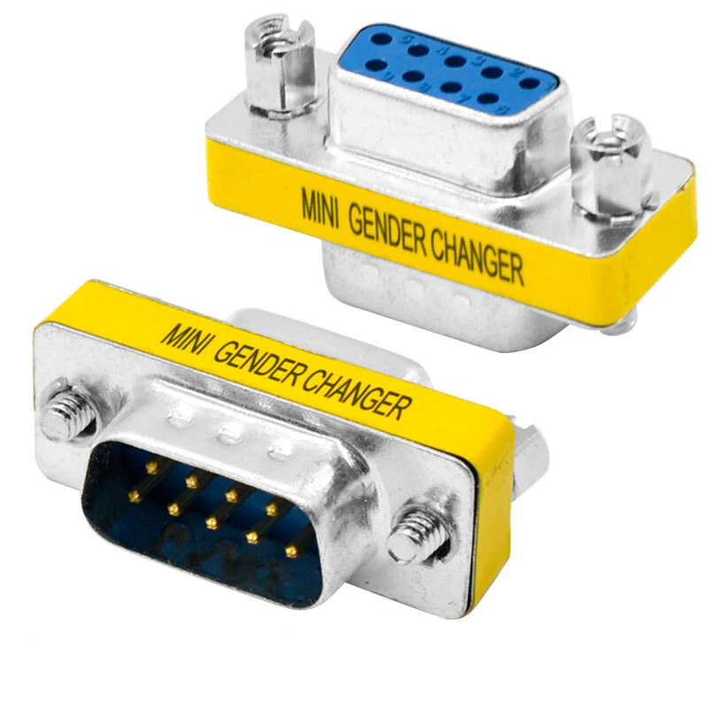 

DB9 serial port adapter male to female conversion head 9 for 9 hole rs232 serial male and female connector POS machine printer